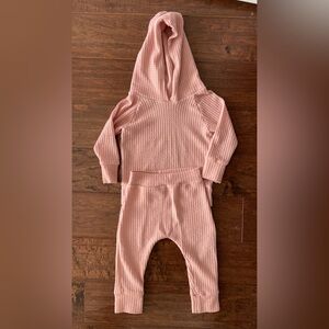 Waffle knit lounge set